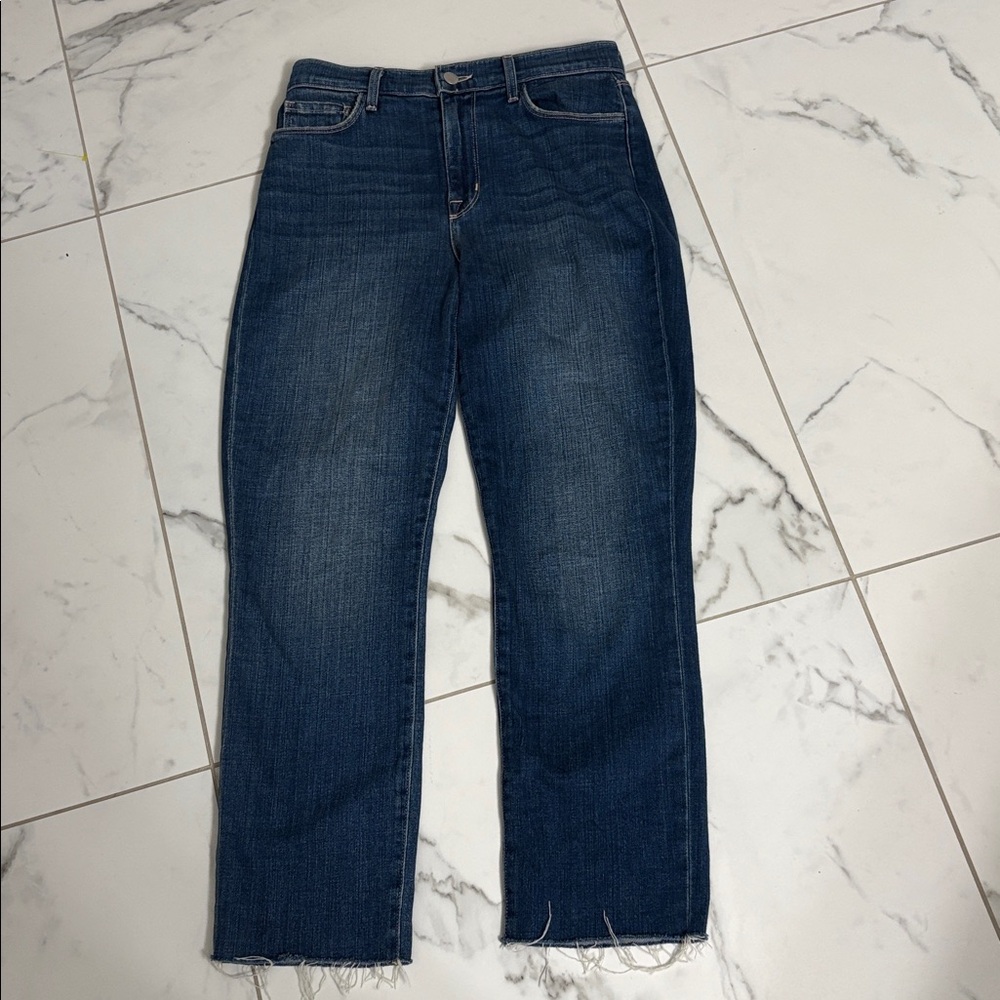 L'Agence Sada jeans raw hem sz 27